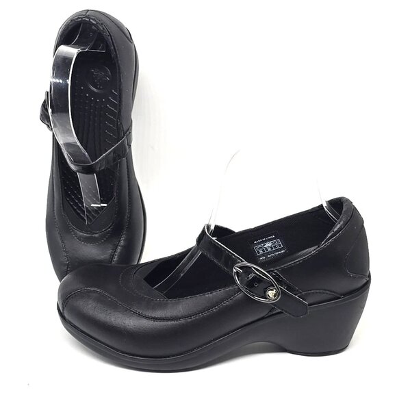 Crocs Shayna Mary Jane Black Slingback Strap Shoes Women's Size 9 - Picture 1 of 12
